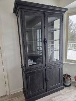 wooden display cabinet