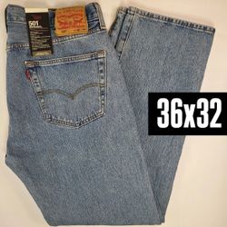 men levis premium 501 light blue