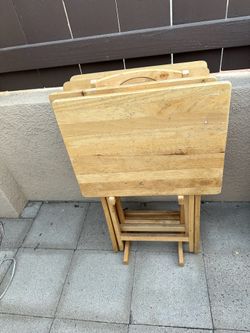4 Wooden side table