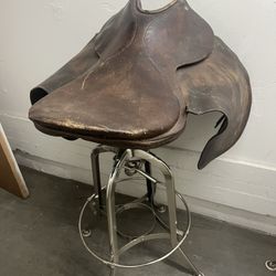 Vintage Leather Horse Saddle 