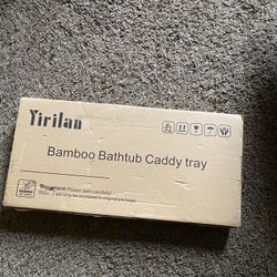 Bamboo Bathtub Caddy Tray Brand New