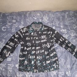 blue jean jacket with designs 