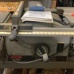 Multifunctional table saw with router and router bits, Ryobi Brand , $600