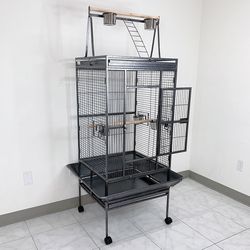 (New) $150 Large Bird Cage 68” Tall with Rolling Stand for Parakeets, Parrot, Cockatiel, Chinchilla, Cockatoo 