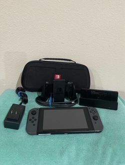 Nintendo switch with accessories