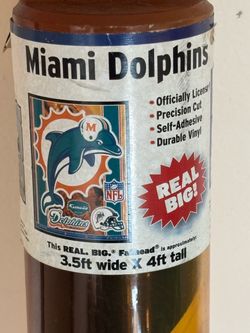 Miami Dolphins Fathead Wall Decal