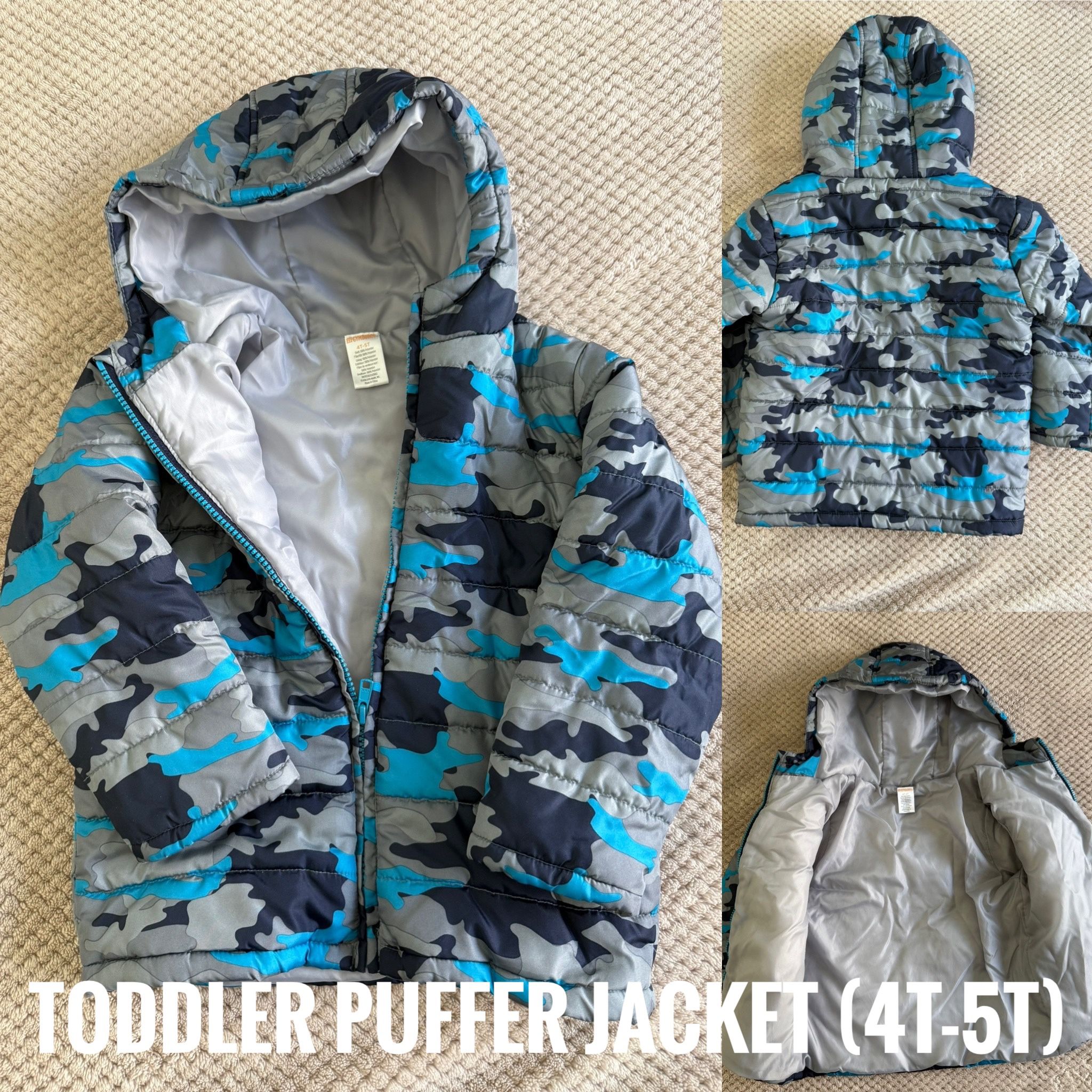 Toddler Light Weight Puffer Jacket (4T-5T)