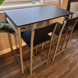 High Top Dining Table with Chairs 