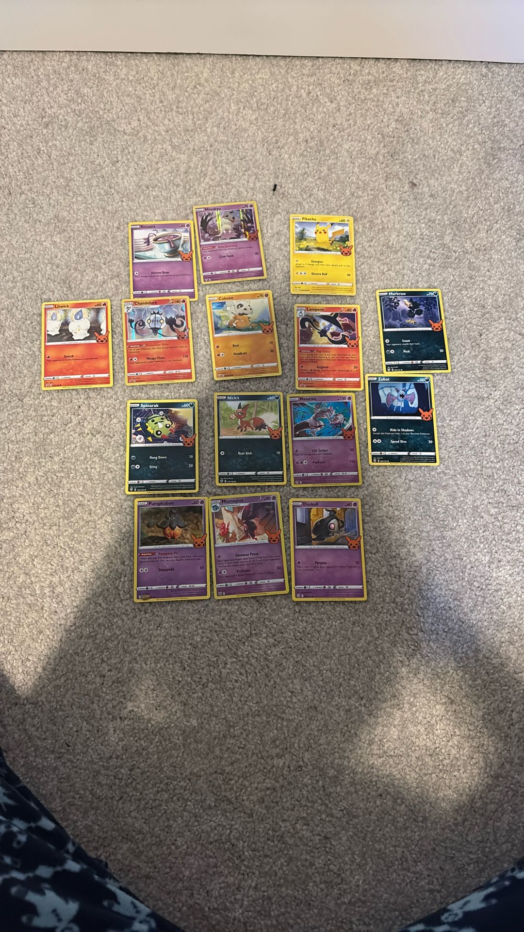 15 Halloween Edition Pokemon Cards