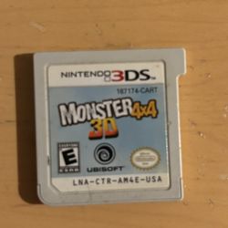 Monster 4x4 3D Nintendo 3DS Game Card