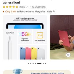 Tablet 10 Gen Apple iPad 