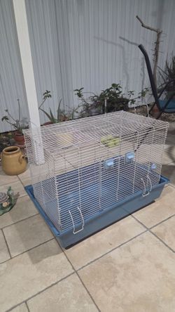 Jaula Azul Para Aves En Exelentes Condiciones