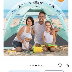 Pop Up Beach Tent Sun City Shade Mint Green UPF 50+