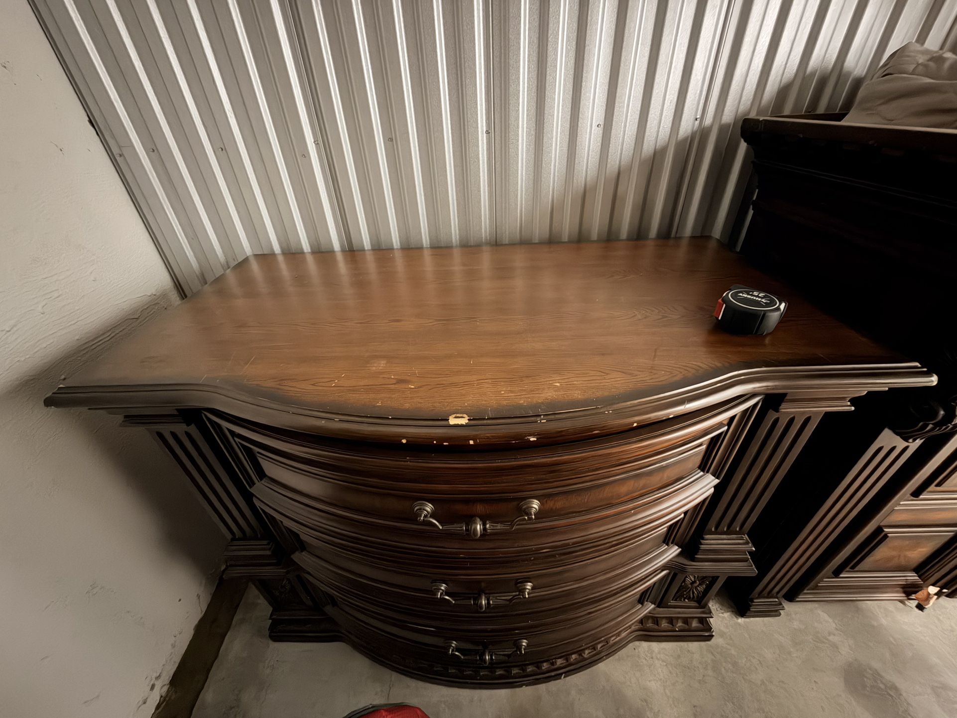 Solid Wood Armoire – 2 Piece – $50 — need gone quickly