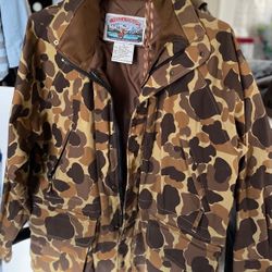 Field And Stream Jacket Men’s Medium Duck Camo Hunting Coat Camouflage LIKE NEW!