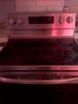 Lg flat top stove