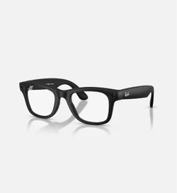 Ray-Ban Meta RW4002 Black Plastic Full Rim Square Transition Eyeglasses 53-20
