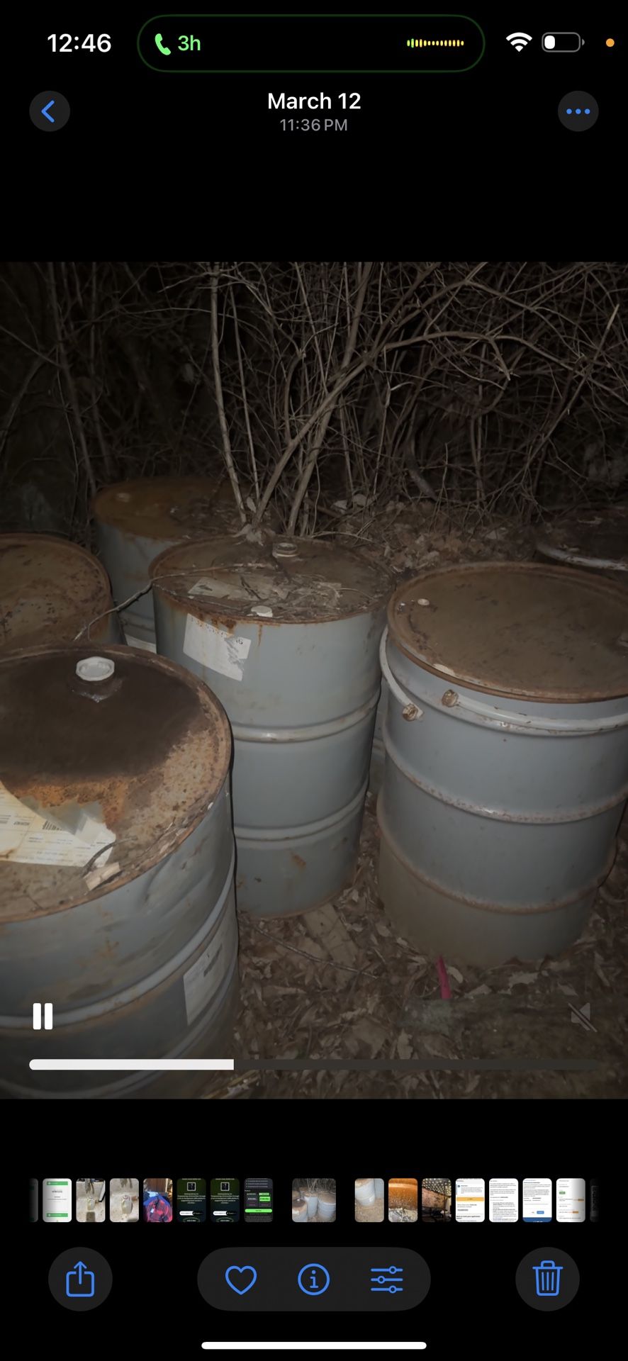 7 Huge Drums Full Wax
