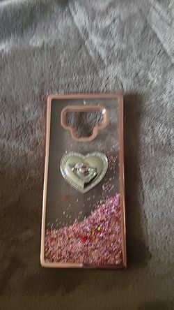 Note 9 glitter water case