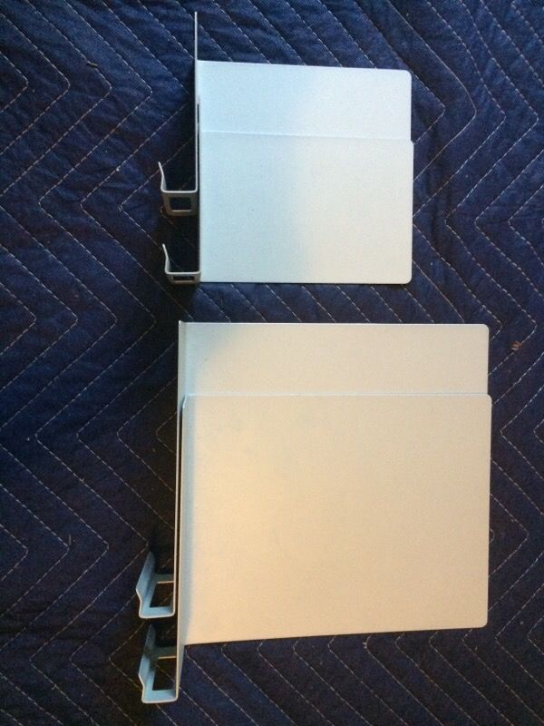 Silver Ikea Inreda Metal Bookends