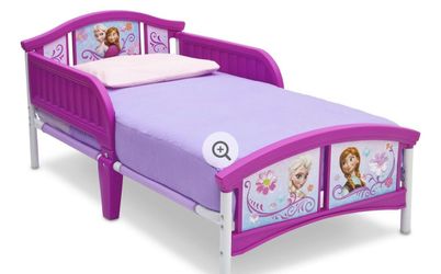 Frozen toddler beds I have 2 the bars should be replaced at bottom has some wear and tears I paid $70 each asking $40 obo each
