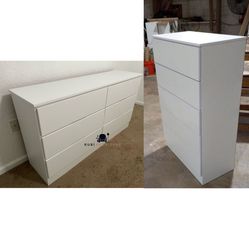 NEW DRESSER AND CHEST.  SET ALSO SOLD SEPARATELY.  2 PIECES 