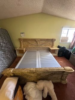 King Bed Frame with Nightstands