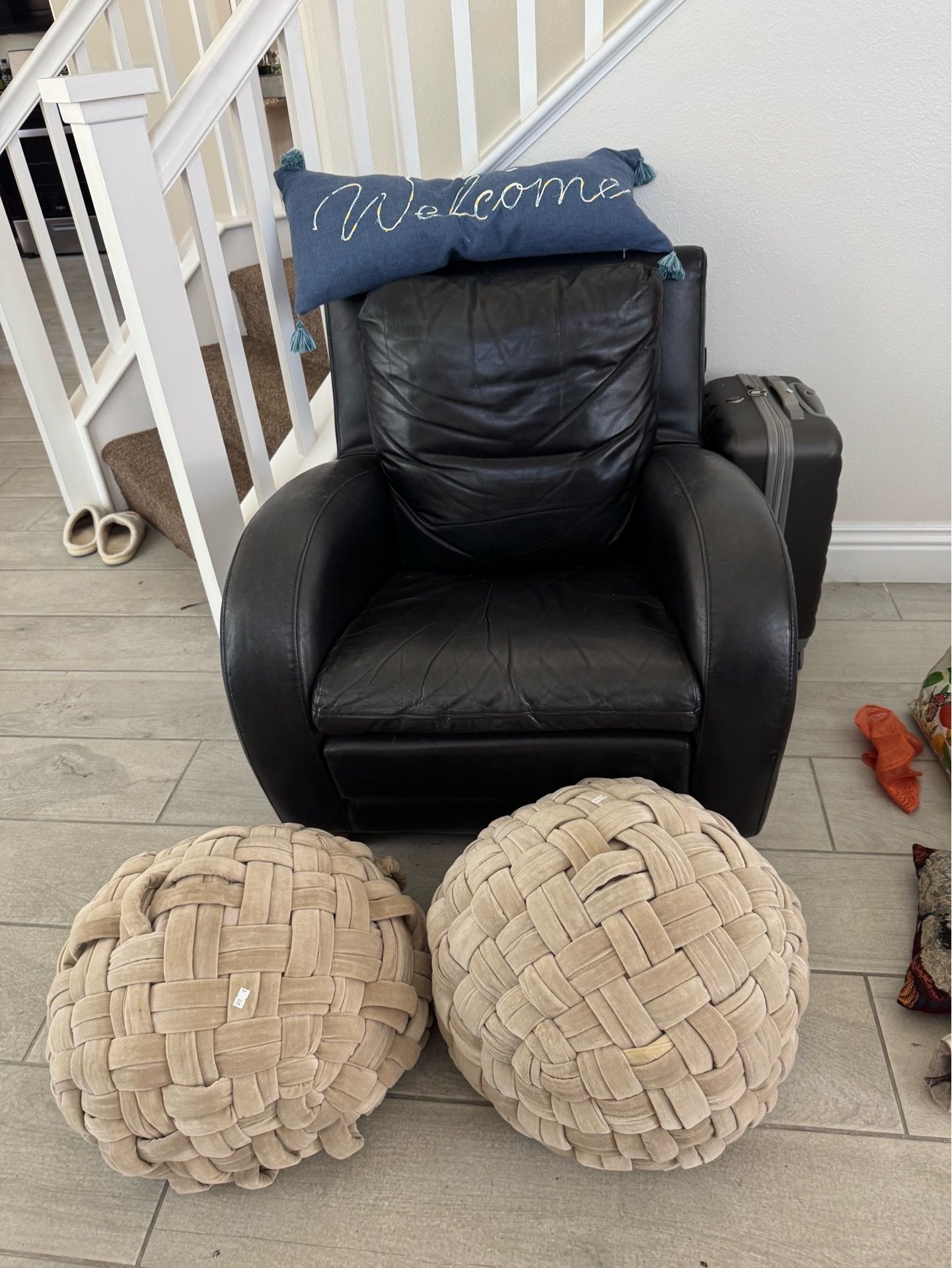 Black Leather Armchair