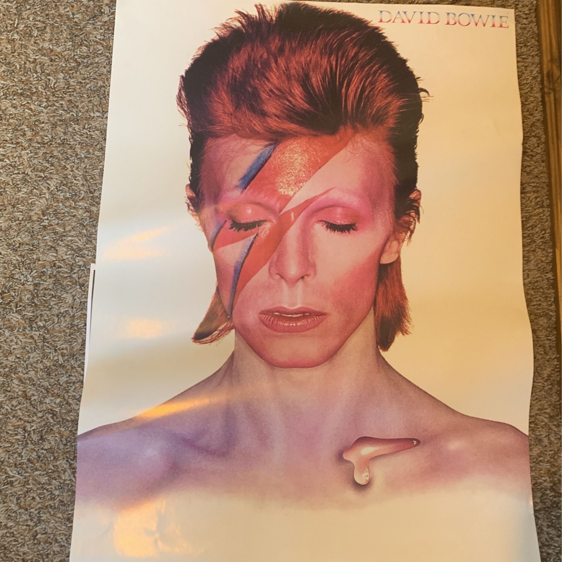 24 x 36” David Bowie Aladdin Sane Poster