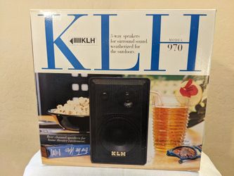 KLH 3-Way Weatherized Speakers – Pair – New in Box