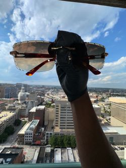 Cartier diamond cut glasses