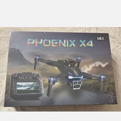 Phoenix X4 Drone Cinematic Camera- Built In Screen Remote GPS - NEW Sealed box