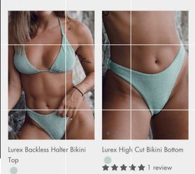 Set Bikini BERLOOK Green And Orange 