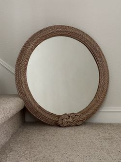 Vintage 27” Rope Mirror