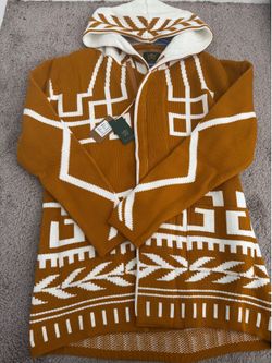 The Gold "One In A Million" Hoodie / Cardigan Heavyweight Knit Zip Hoodie Cardigan