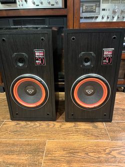 Vintage Cerwin-Vega stereo speakers