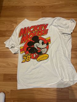 Disney Mickey Mouse Since 1928 Graphic T-Shirt White Adult Size L/G