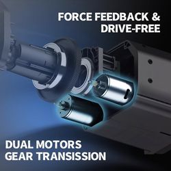 PXN V99 3.2Nm Force Feedback Gaming Steering Wheel – 270-900 Degree, 11.8-inch, Hall 3-Pedal, H Shifter - Sim Racing Wheel for PC, PS4, Xbox One, Xbox