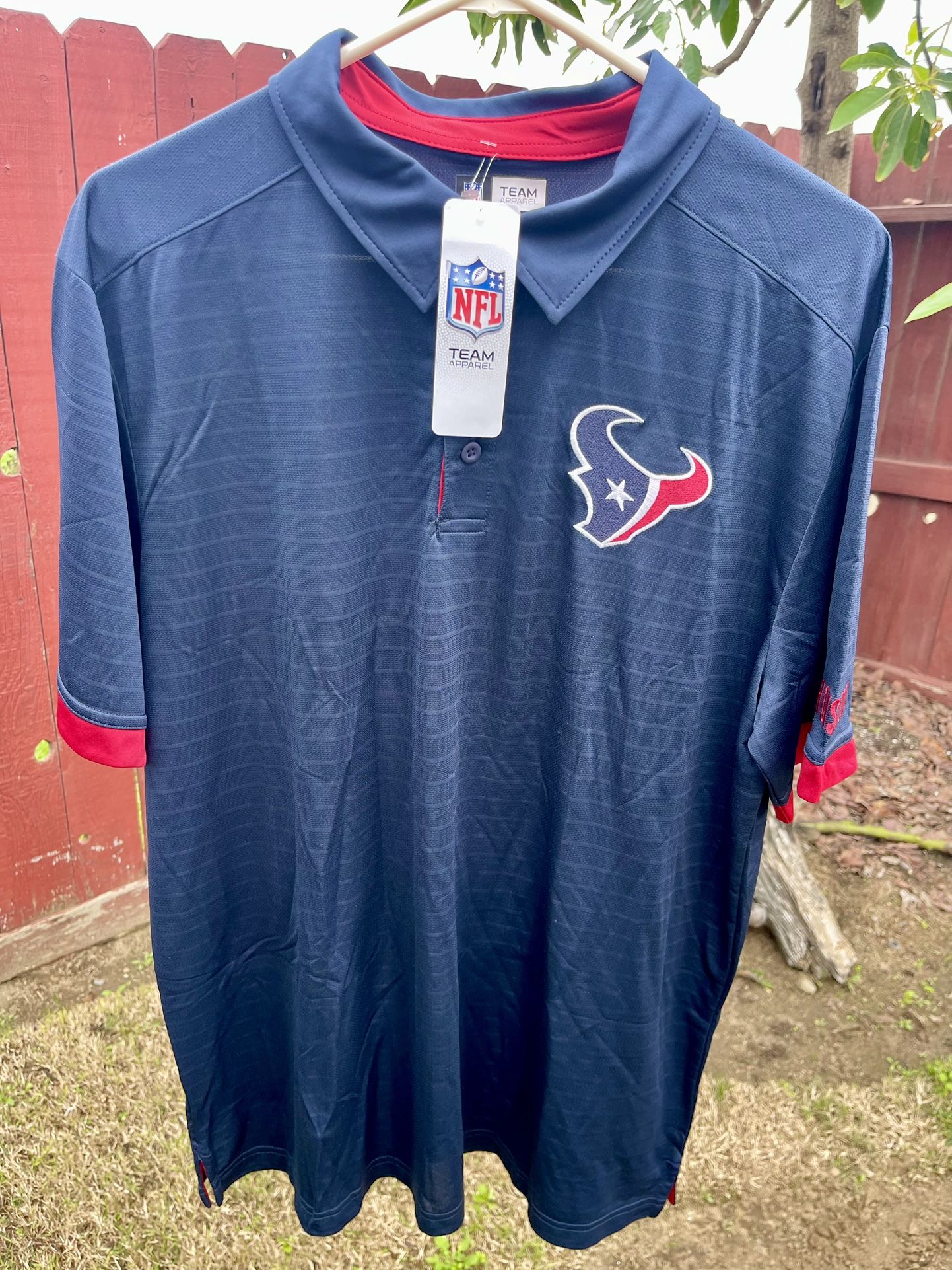 NFL Houston Texans Team APParel Dri Fit Cool Navy Shirt Men's XL