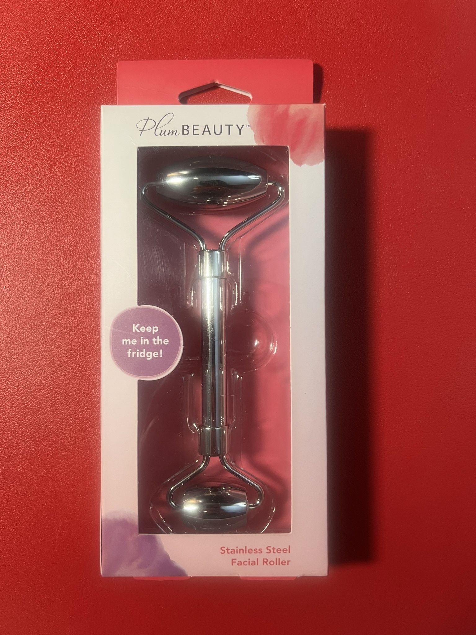 Plum Beauty: Stainless Steel Facial Roller - Unopened