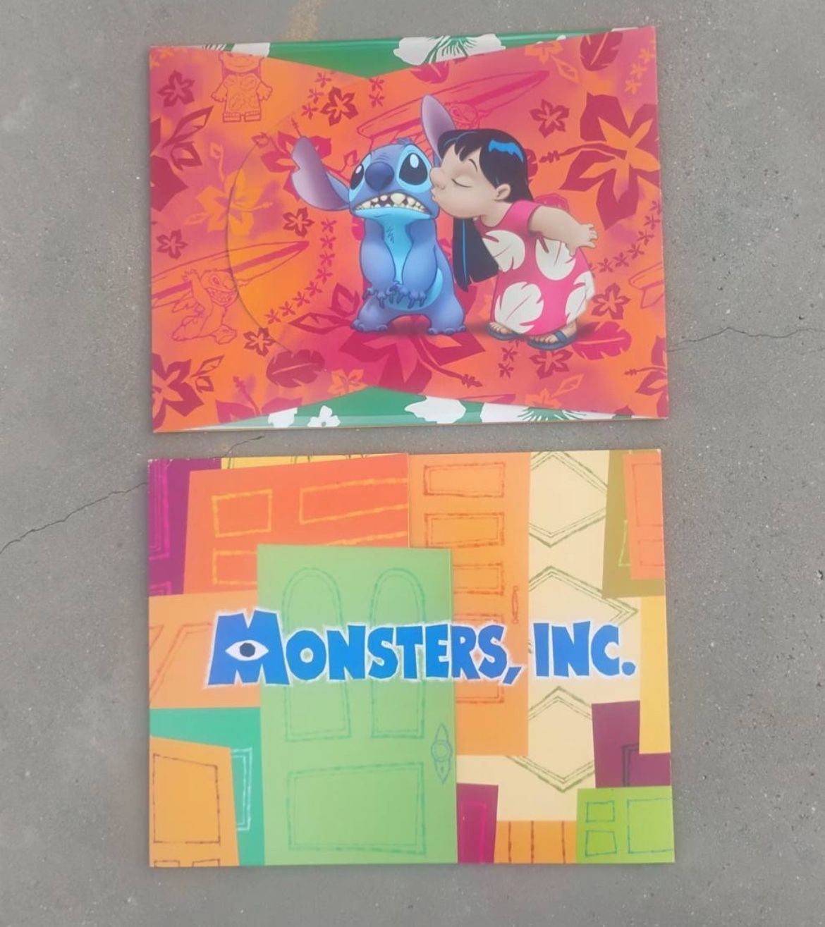 Disneys Pixar Monsters Ink / lilo and Stitch Lithograph