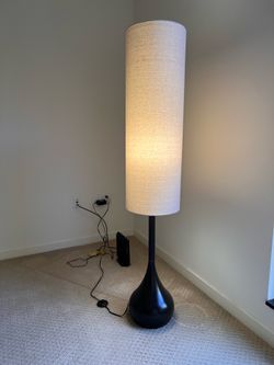 Possini Euro Moderne Droplet 62" High Mid-Century Bronze Floor Lamp