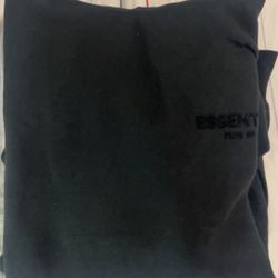 Black Essintials Hoodie