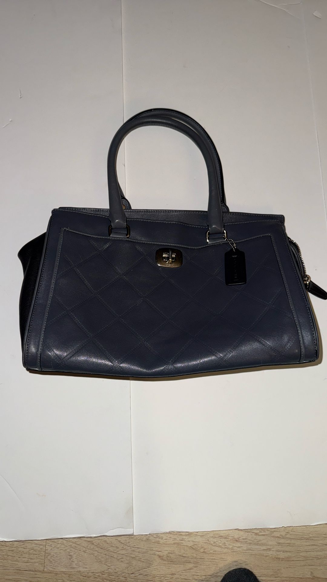 COACH Gray Leather Quilted Legacy Carryall Bag NWT E1(contact info removed)8
