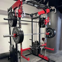 Smith Machine , Squat Rack , Bench Press , Leg Press , Pulley System Machine For Your Weights 