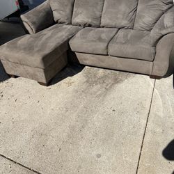 Sofa With Reversible Chaise + Delivery Available 