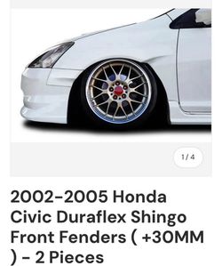 Ep3 overlay fenders from exstream Dimensions
