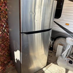 Stainless Steel Refrigerator Works Perfectly