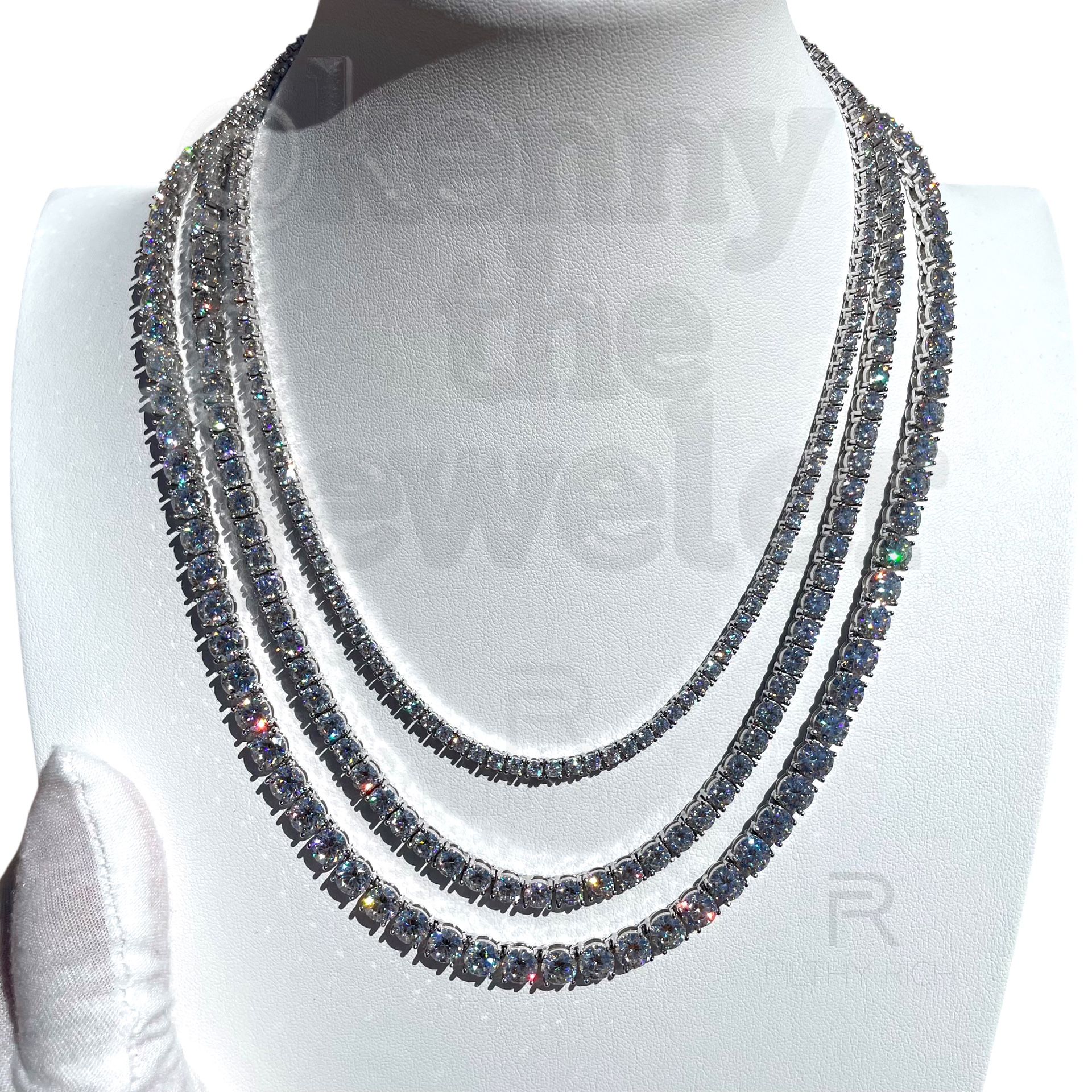 π Iced Out Moissanite Tennis Chain β VVS Clarity, 925 Sterling Silver π