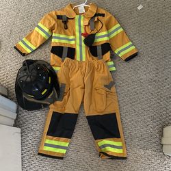 Firefighter 3-4 T Halloween Outfit